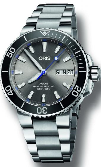 luxury Replica ORIS AQUIS HAMMERHEAD LIMITED EDITION ON BRACELET watch 01 752 7733 4183-Set MB